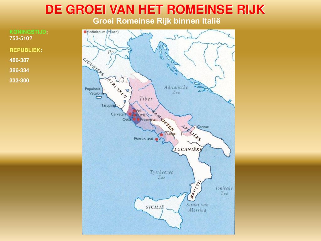 Kenmerk De Groei Van Het Romeinse Imperium Waardoor De Grieks